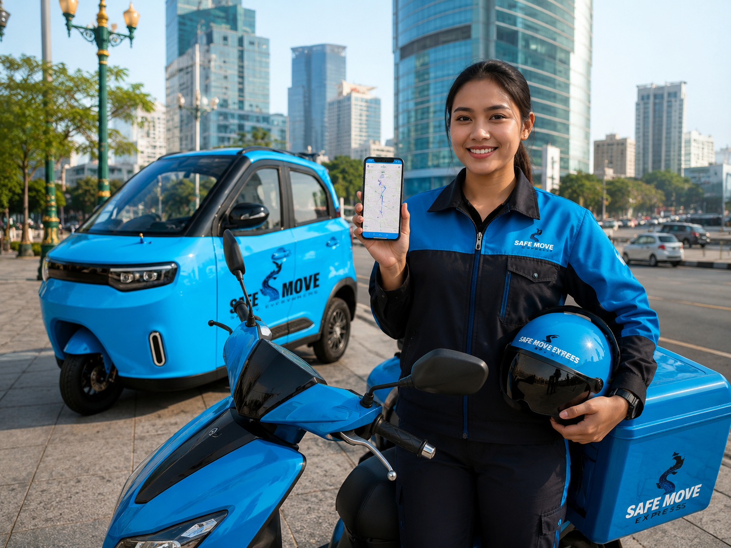 SAFEMOVE EXPRESS modern city tracking delivery