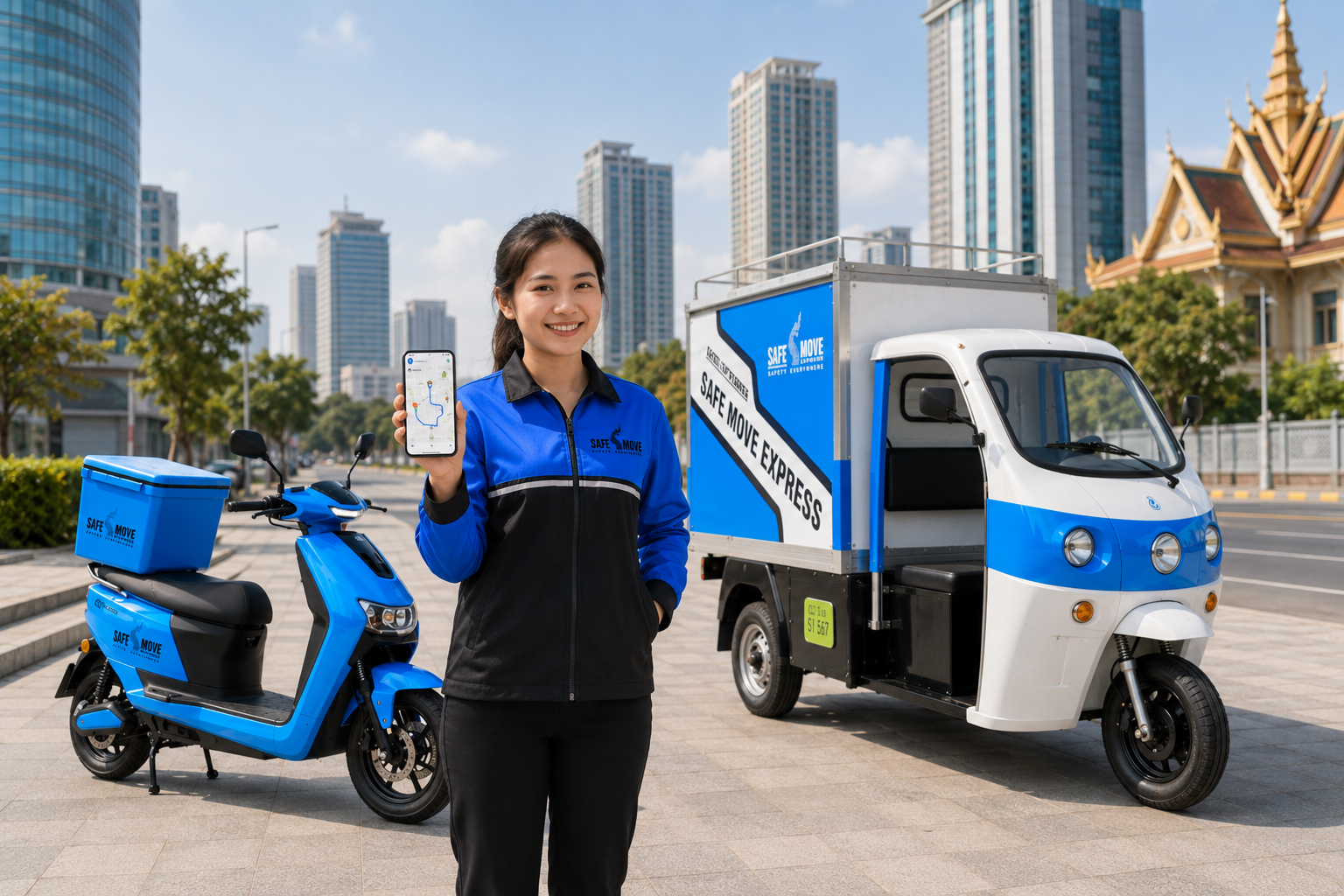 SAFEMOVE delivery and tracking service visual