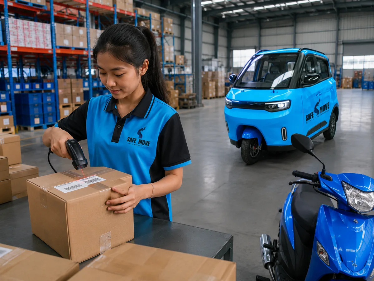 SAFEMOVE EXPRESS warehouse parcel scanning